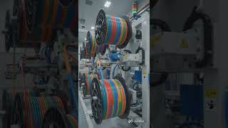 How Fiber Optic Cables Are Made 🌐⚡ | Internet Backbone Factory Process #Shorts