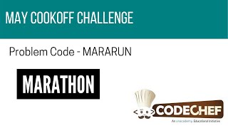 MARARUN - Codechef May Cookoff Challenge | Division-3