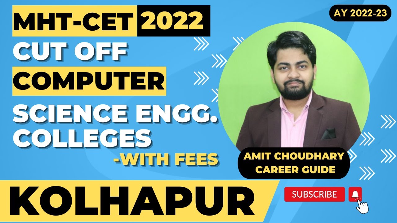 Computer Science Engineering Colleges Cut off & Fees in Kolhapur | MHT ...