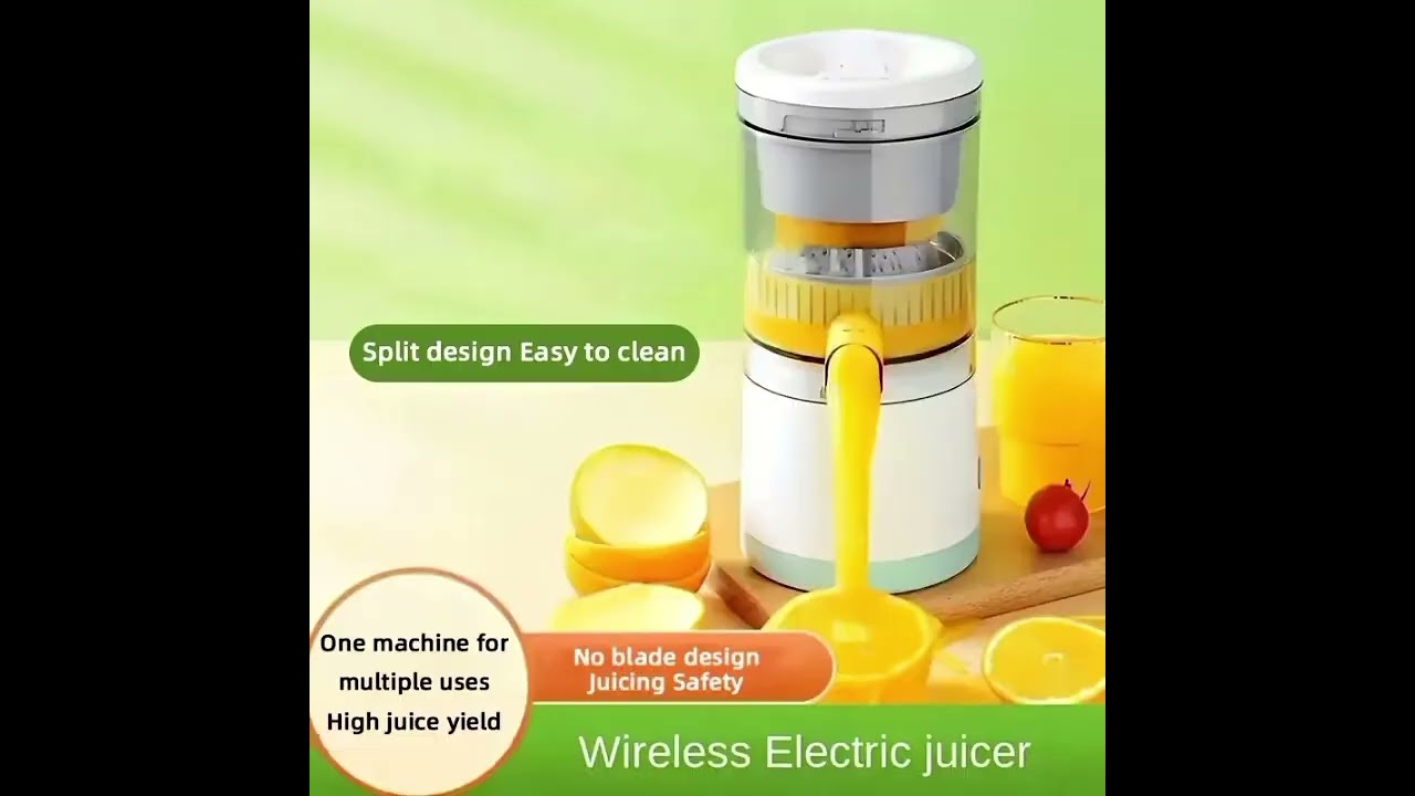 🍊 Portable Citrus Juicer Review | USB Rechargeable Juicer on Temu | Best Kitchen Gadget 2025
