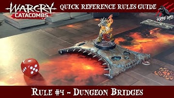 WARCRY CATACOMBS BRIDGES - WARCRY QUICK RULES REFERENCE GUIDE #4 Warhammer Age Sigmar Warcry Rules