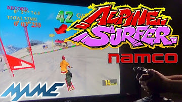 Alpine Surfer (Arcade) with Analog Flight Stick in MAME