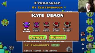 Проходим Демон Piromaniac Geometry Dash Уже 60%