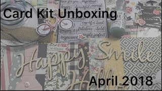 Card Kit Unboxing - April 2018