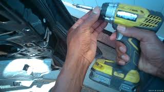 Mercedes W124 400E Door Lock Cylinder Removal Without a Key | Access Hole Method (Part 2 of 3)