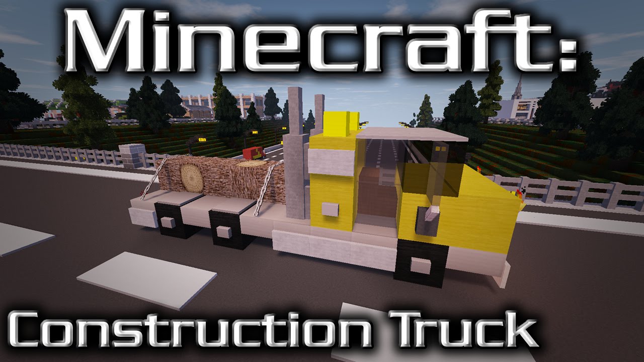 Minecraft Construction Truck Tutorial (Designed By TJC05) YouTube