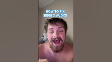 SIEGE X AUDIO BUG *FIX NOW* #fyp #siegex #audio #shortsfeed
