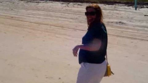 Jean Poole on Orman Beach