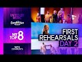 Eurovision 2024: First Rehearsals (Day 2) - My Top 8 | With Comments