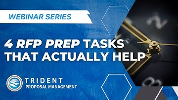 4 RFP Preparation Tasks that ACTUALLY Help