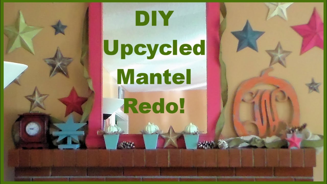 Diy Fireplace Mantle Fall Redo With Upcycling Martha Stewart