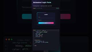 Login form | HTML CSS JS   #html   #css   #javascript   #webdevelopment