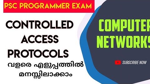 Computer networks /Controlled Access Protocols /Part 9/PSC programmer exam #keralapsc #psc