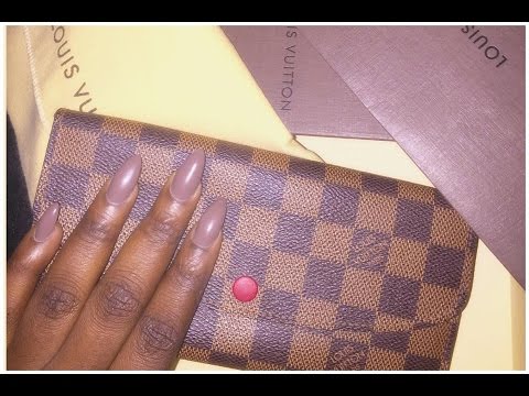 REVIEW ON MY LOUIS VUITTON EMILIE WALLET - YouTube