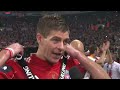 Steven Gerrard after winning his last trophy with Liverpool