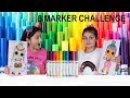 3 MARKER CHALLENGE! SIS vs SIS 😄 With LOLs