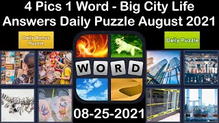 4 Pics 1 Word - Big City Life - 25 August 2021 - Answer Daily Puzzle + Daily Bonus Puzzle screenshot 5
