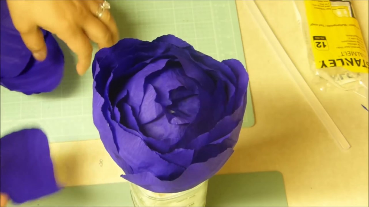 Flor Gigante en Papel Crepe - Big Flower  | Luzka's Creations ✿