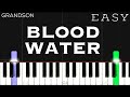 grandson - Blood // Water | EASY Piano Tutorial