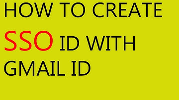 How to create SSO ID with gmail