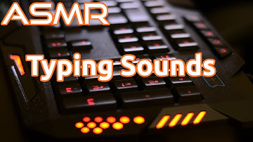 ASMR | Typing Sounds On Mechanical Keyboard (Cherry MX Blue Switches) | No Talking