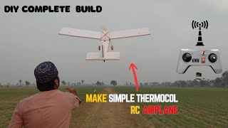 How to make RC Trainer Airplane. DIY Model Airplane for Beginners.