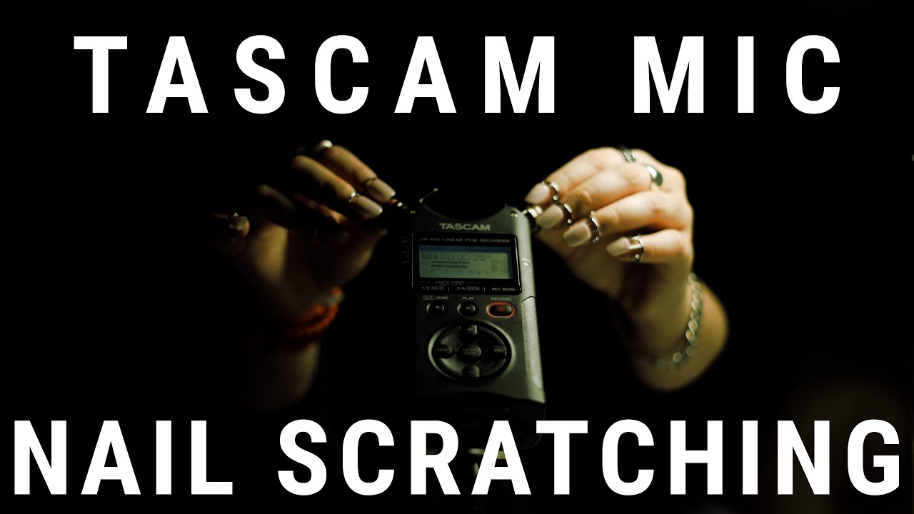 ASMR | Fall asleep to this Tascam Mic Nail Scratching video | Full of tingles