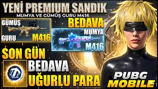 😱 Son Daki̇ka Bedava Uğurlu Para Yeni̇ Premium Sandik Bedava Mumya M416 Kart Takas Pubg Mobile
