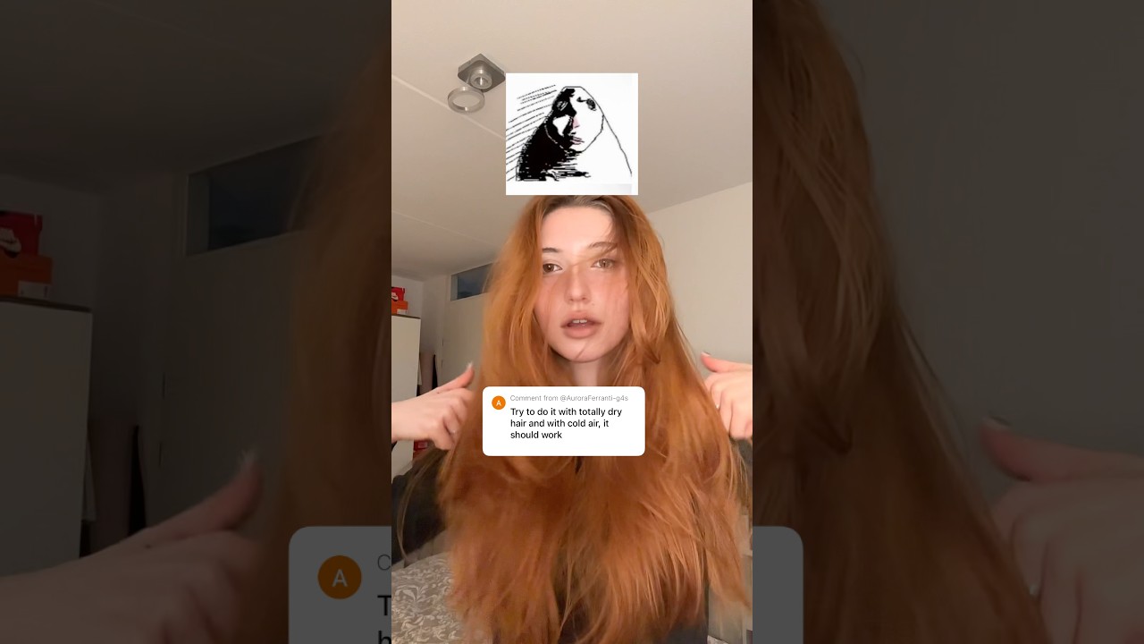 Снова берусь за видеоурок по уходу за волосами #укладка #лайфхакдляволос