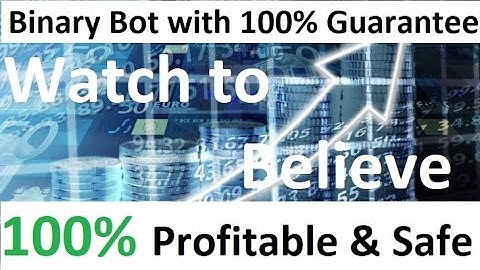 Very Easy and Very Profitable 100% The Best Binary Bot and Strategy