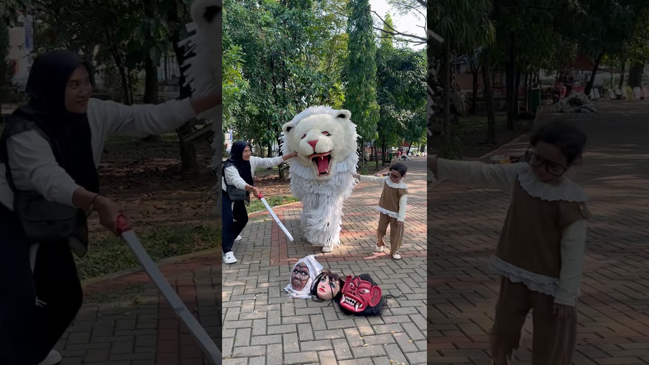 Can macanan dikasih makan kedok cantik bety dan pocong