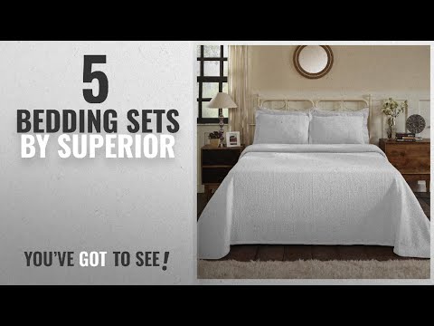 top-10-superior-bedding-sets-[2018]:-superior-100%-cotton-medallion-bedspread-with-shams,-all-season