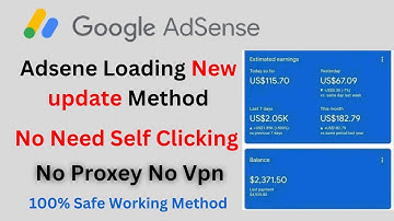 Adsene Loading New Method ||Earn Daily 500$ Easily ||No Need Self Clicking  ||100% Working Method