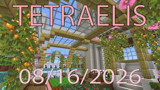 Tetraelis Courtyard Minecraft Speed Build | Part 2 |