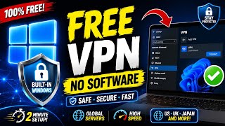 FREE VPN for Windows (No Apps, No Subscriptions!) 💻🔒 screenshot 1