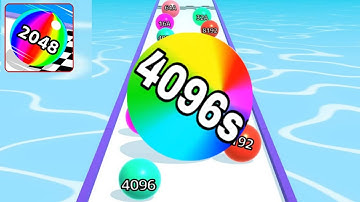 Ball Run 2048 ♾️ vs Happy Cubes 2048 Gameplay part 25