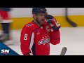 Alex ovechkin stands just 50 goals behind wayne gretzky after sinking patented onetimer