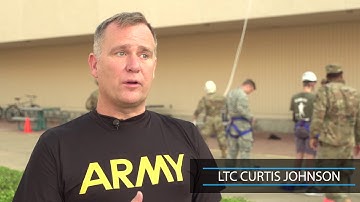 Islander ROTC Cadets Show Off Skills in Rappelling Lab