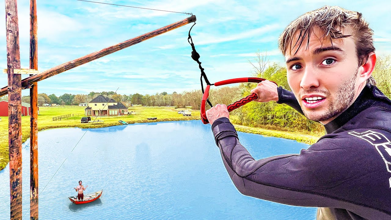 I Built Worlds Biggest BACKYARD Rope Swing! YouTube