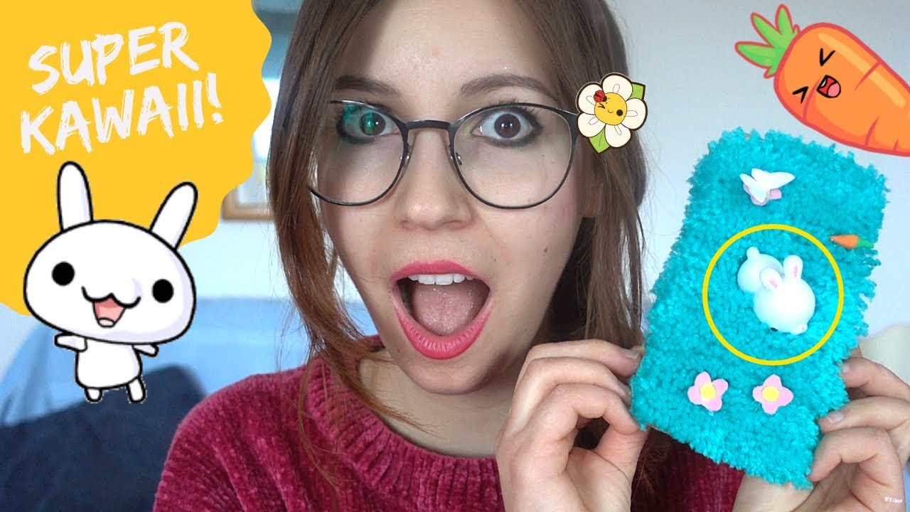 COVER CON CONIGLIETTO SQUISHY *DIY mobile phone case*