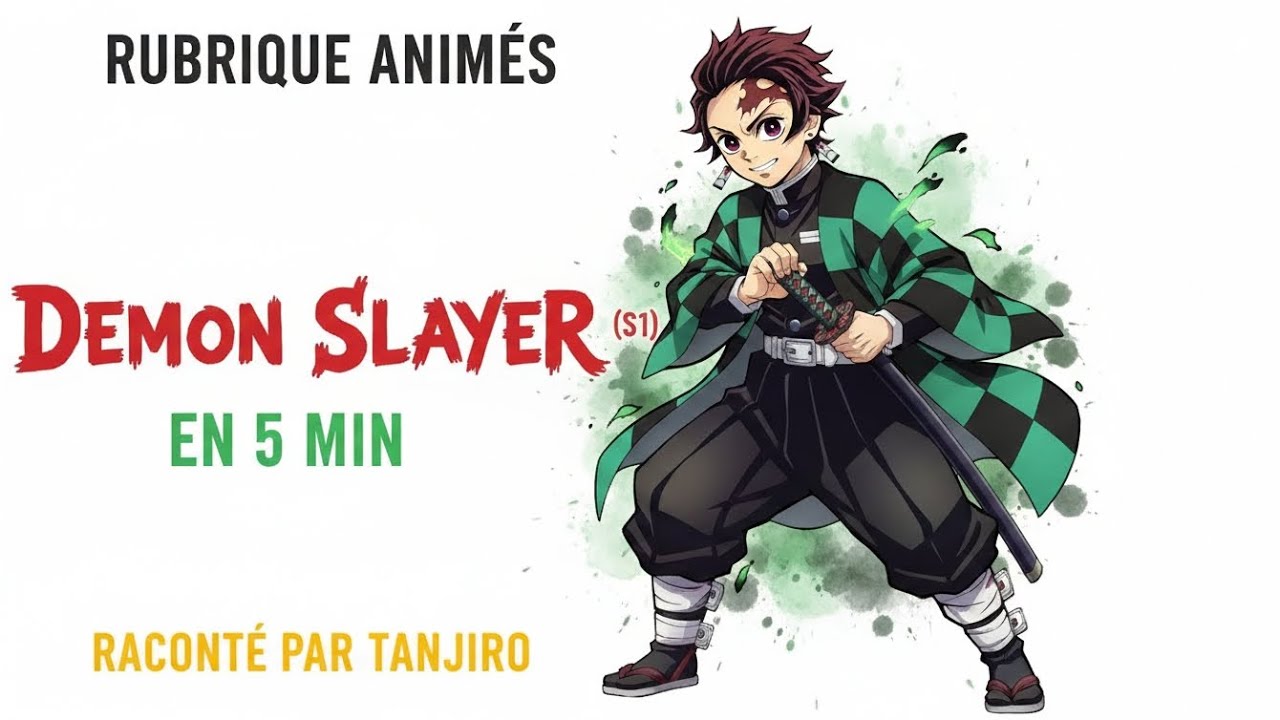 DEMON SLAYER (S1) EN 5 MIN - RACONTÉ PAR TANJIRO 