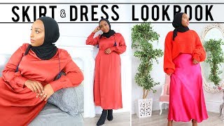 MODEST DRESS & SKIRT LOOKBOOK! | #TheRamadanDaily | Aysha Harun
