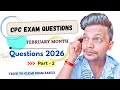 CPC exam 2026 ll February month questions 😳ll Part - 2 #cpc #cpcexam #cpt #exam #examquestions