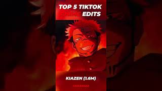 TOP 5 BEST ANIME EDITS 🔥 COMMENT FOR PART 2! #anime #edit #animeshorts #top