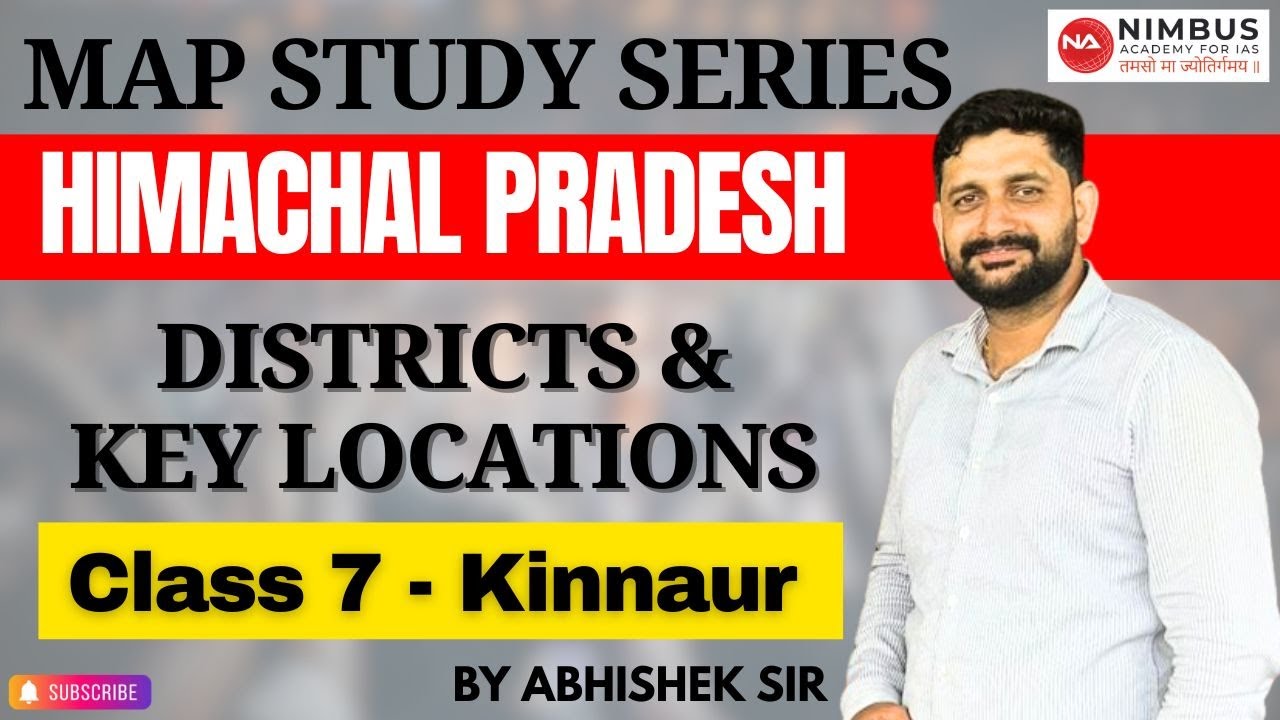 Map Study || Districts & Key Locations of Himachal Pradesh | 