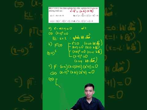 QUY TẮC XÉT DẤU BIỂU THỨC (NGHIỆM BỘI CHẴN BỘI LẺ) - youtube