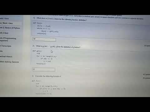NPTEL » Programming, Data Structures And Algorithms Using Python week 1 assignment answer