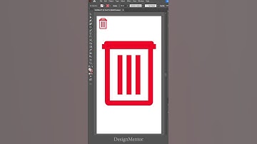 How to draw DELETE icon in Adobe Illustrator | Design Mentor