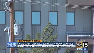Veterans’ town hall begins at Phoenix VA