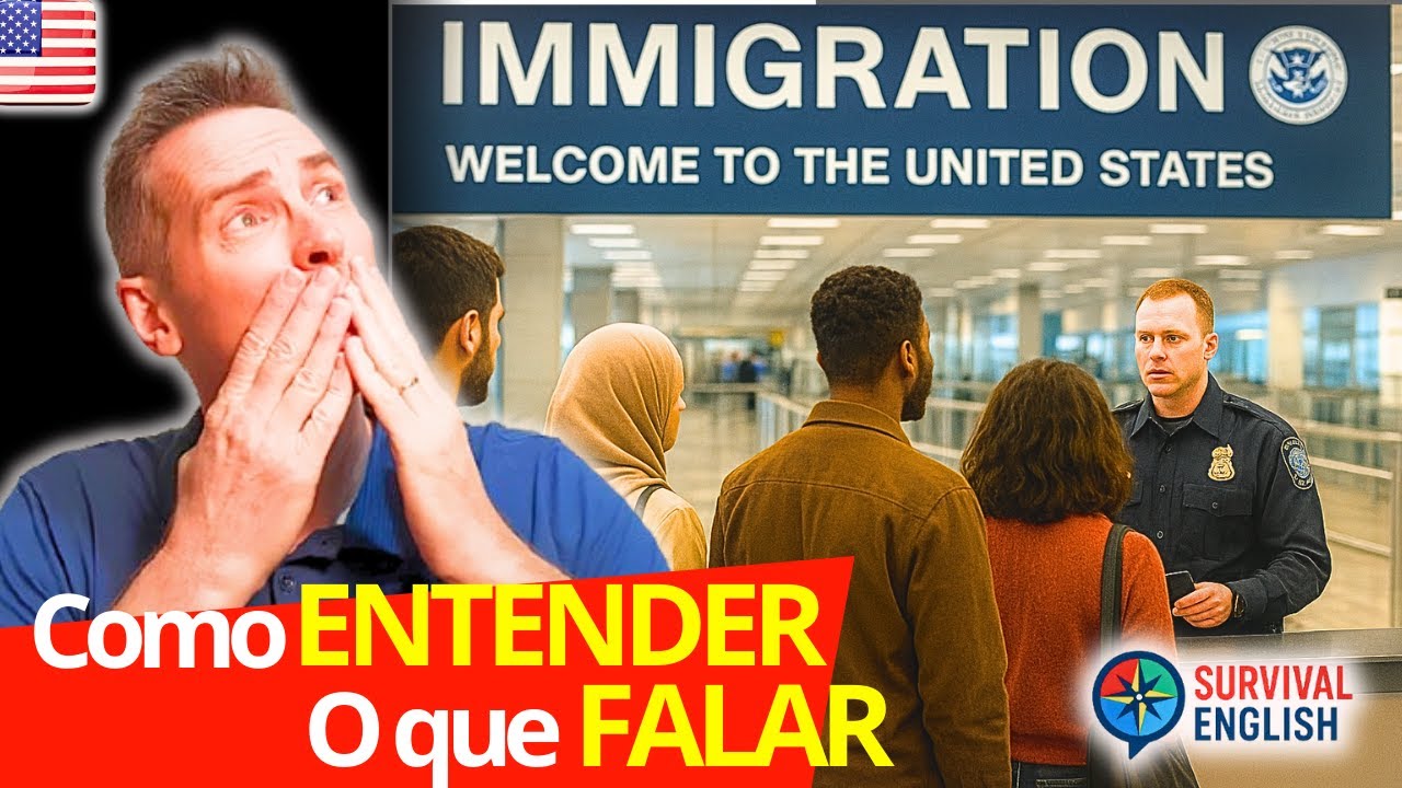 👉 Como PASSAR na IMIGRAÇÃO em Inglês (Mesmo sem Ser Fluente!) | Survival English